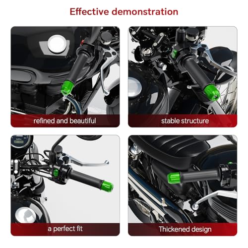 Image of Motorcycle Bar Ends Plug,CNC Handlebar bar Ends Plugs For Ninja400 Ninja500 /1000 /400R /250 /1000SX ZX6R Z650 Z900 Z400 ZX14R ZX10R ZX600 ZX636 ZX4RR ZX4R ER-6n ER-6f GSXR600 750 1000 and other models