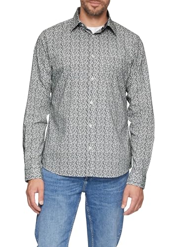 s.Oliver Slim Fit: Gemustertes Hemd mit Kentkragen
