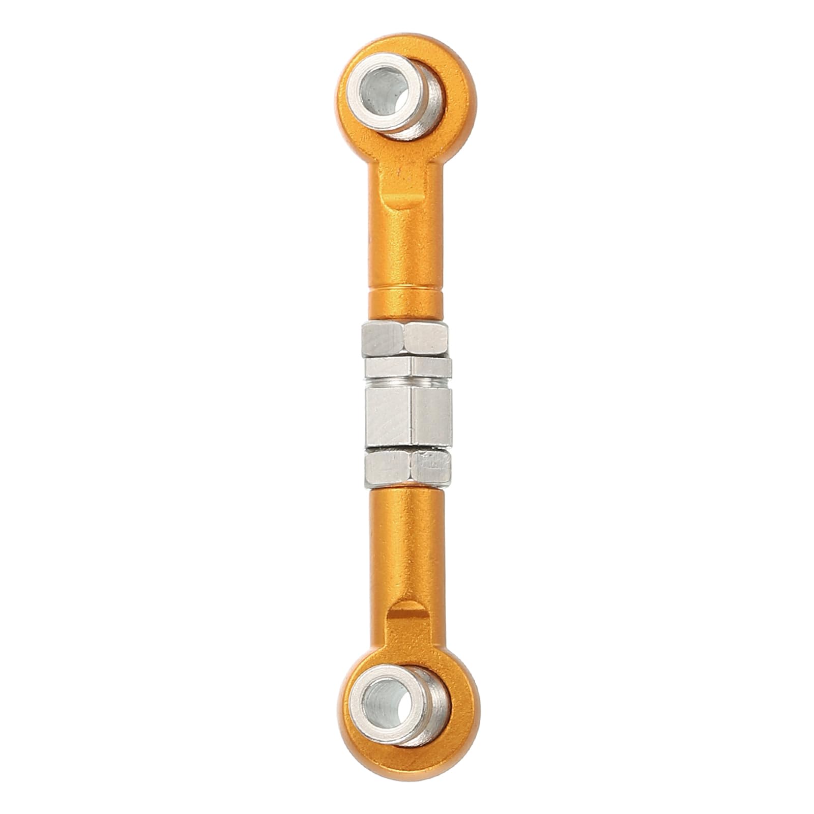 sourcing map 1 Pcs Steering Servo Turnbuckle Rod RC Aluminum Alloy Linkages for HSP 1/10 94123 On-Road RC Car (Gold, 38mm)