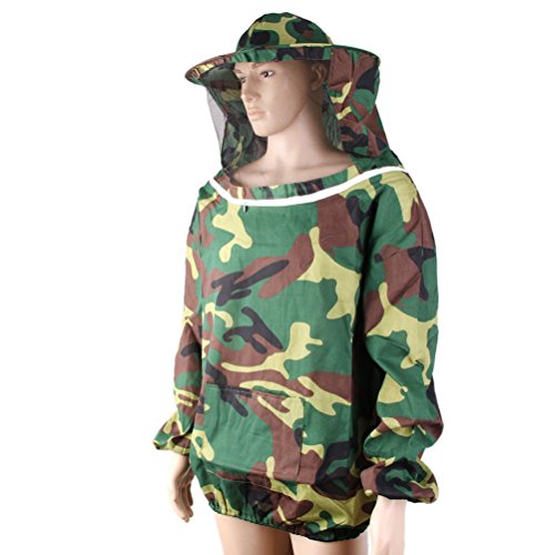 OUNONA Imker Anzug Bee Schutzkleidung mit Schleier (Camouflage)