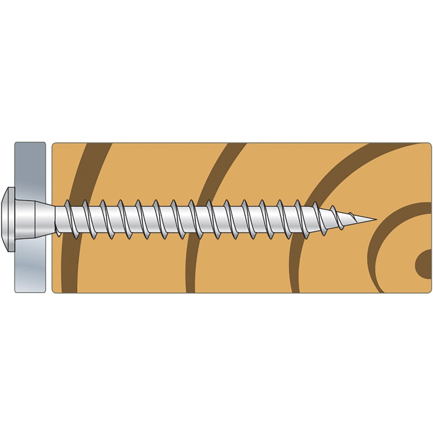 Simpson strong-tie - CSA5.0X50 - vis pour connecteurs tête torx - D5L50mm - qte. 250vis