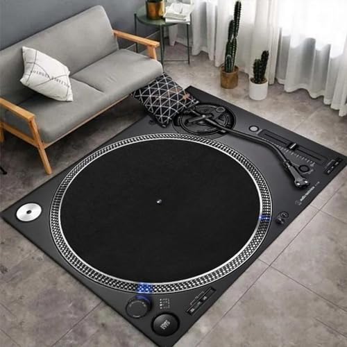 Tapis de salon DJ impression 3D grand format doux au toucher - 2