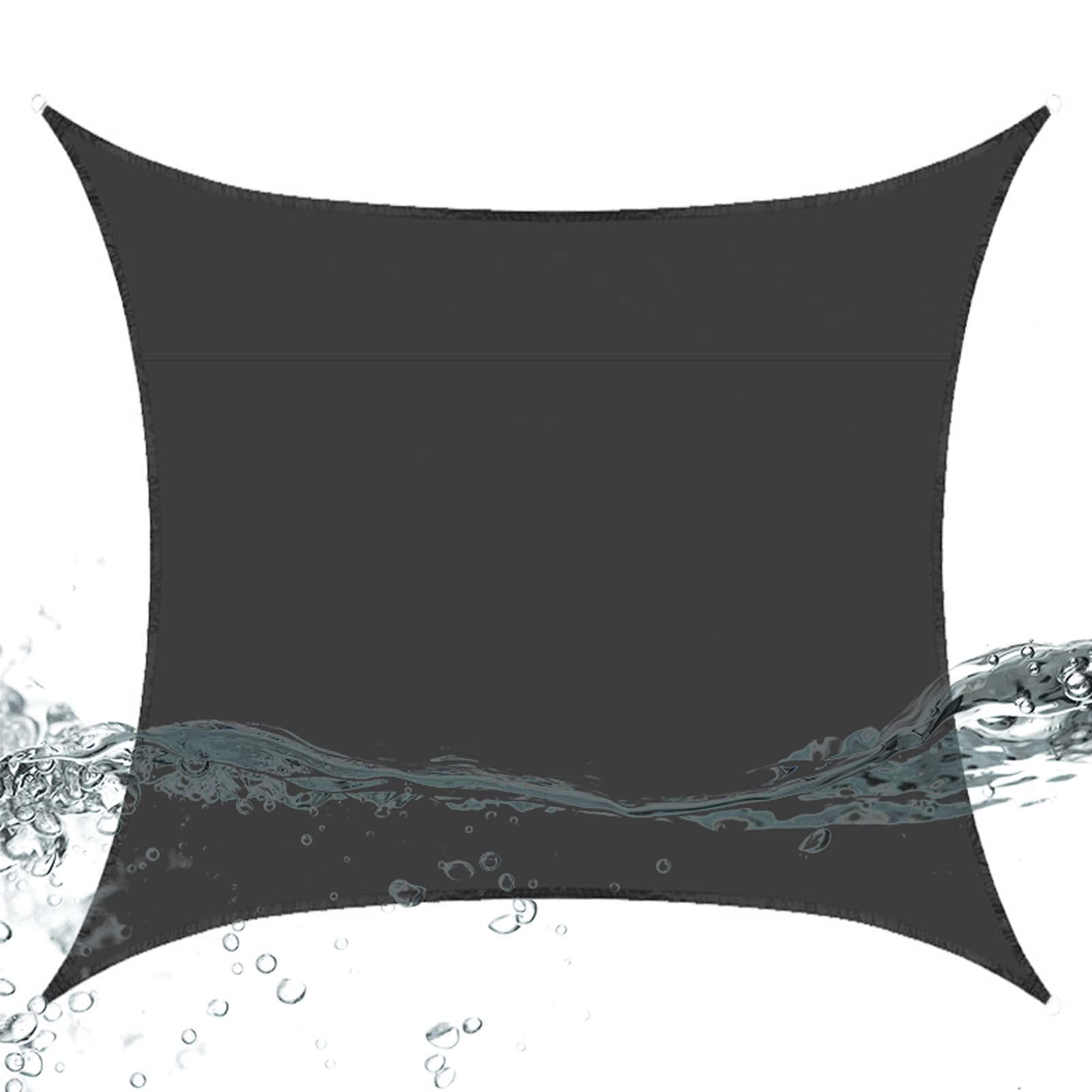 Voile d'ombrage carré imperméable pour jardin et extérieur, protection UV et vent, toile parfaite pour terrasse et terrasse, 5 x 6 m