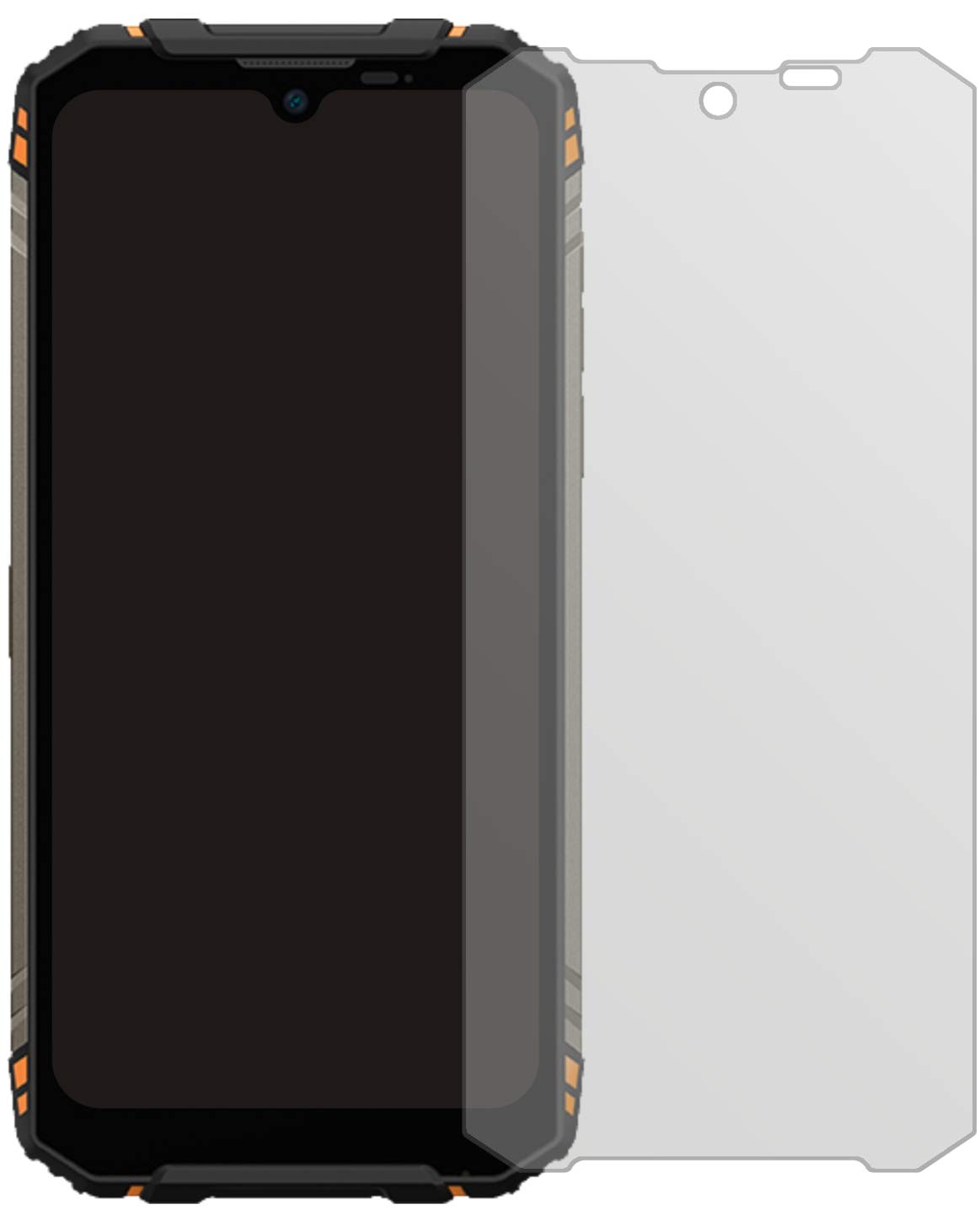 dipos I Pellicola Protettiva antiriflesso Compatibile con DOOGEE V10 Pellicola di Protezione