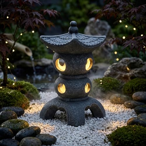 Statue de jardin pagode pour sublimer votre patio et cour - 6