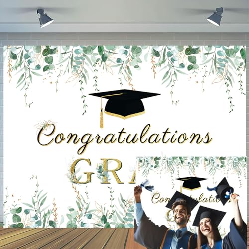 Fondo para graduación verde 10x8 pies miniatura 1