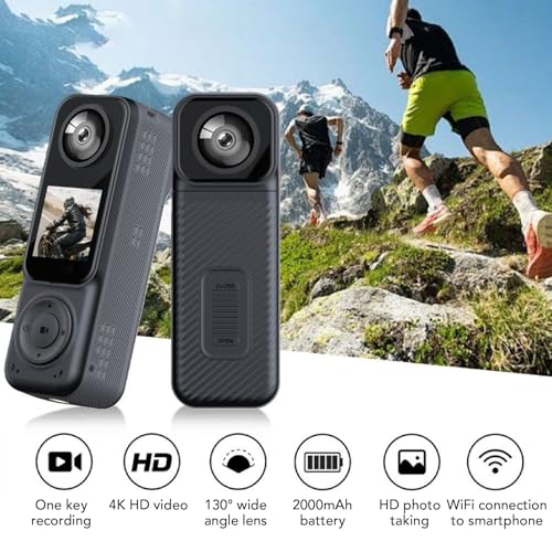 Wisoqu Wisoqu1kpof2tq0n Cámara Acción 4K Dual Lente miniatura 7