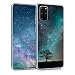Produktbild kwmobile Hülle kompatibel mit Samsung Galaxy S20 Plus - Handyhülle - Handy Case Galaxie Baum Wiese Blau Grau Schwarz