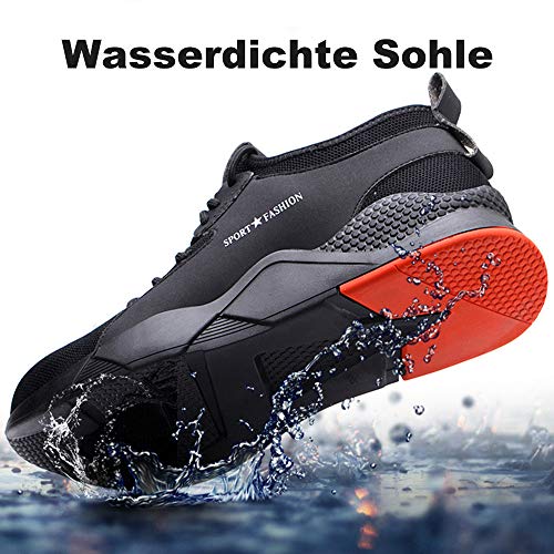 NEUSOP Veiligheidsschoenen Heren Dames Werkschoenen Veiligheid Staal Teen Cap WerkSchoenen Ademende Werkschoenen… - Image 5