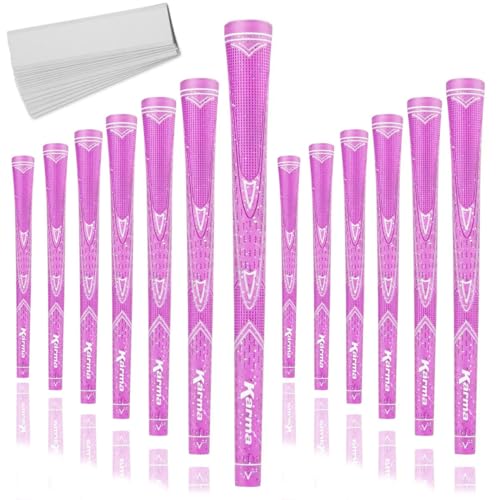 Grips de golf scintillants bleu rose violet Karma Kits clubs femmes