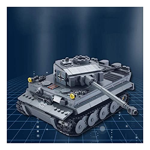 RSWLY Technics Panzer Modellbausätze, 1010 Teile German Tiger Heavy Panzer WW2 Military Panzer Bauset für Kinder und… – Bild 6