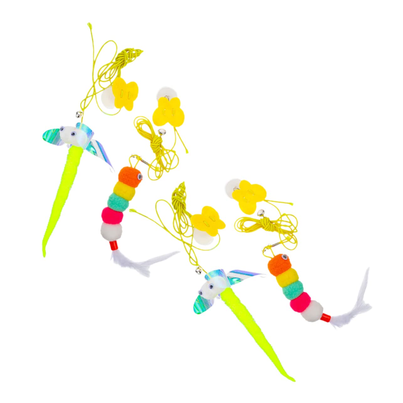 FRCOLOR 20pièces Jouet Suspendu pour Chat avec Cataire Kit De Jeux Interactif pour Chatons Accessoire Amusant pour Éveiller Instinct De Chasse des Chats