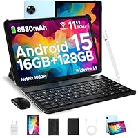 DOOGEE U11 2025 Neueste Android 15 Tablet 11 Zoll 16GB+128GB (2TB TF) Widevine L1 Gaming Tablets, 8580mAh, Octa-Core, 2.4G+5G WiFi, 13MP+5MP, Tablet mit Tastatur, Maus, Stift, Hülle und Schutzfolie