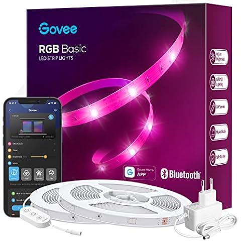 Govee LED Strip 20m, Bluetooth RGB LED Streifen Cover