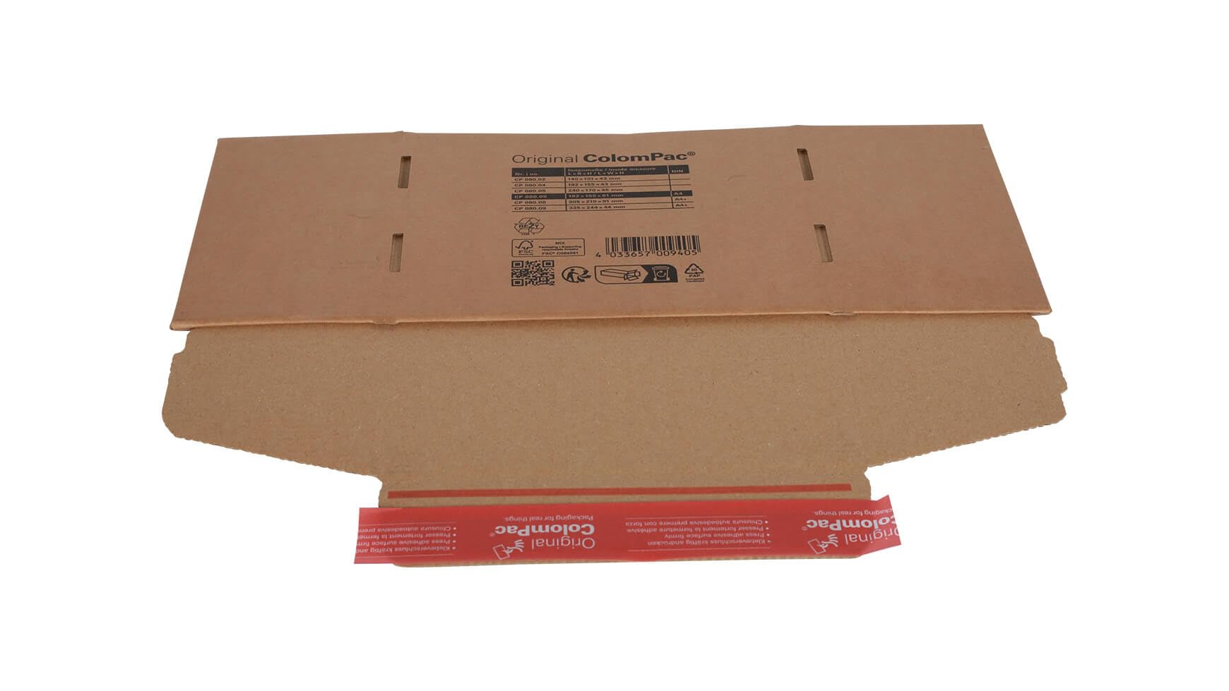 40x Modulbox 250 x 175 x 50 mm Selbstklebestreifen Braun Briefkarton Maxibrief Versandkarton DHL, Hermes, UPS