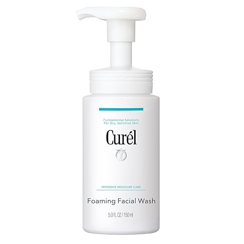 Curel Japanese Skin Care Foaming Daily Face Wash for Sensitive Skin, Hydrating Facial Cleanser for Dry Skin, pH-Balanced and Fragrance-Free, 5 Oz (Step 2 of 2-Step Skincare) - Facial Cleanser