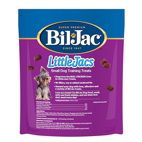 Image of Bil-Jac Little-Jacs Small Dog Training Treats | Soft Chicken Liver Recipe | 16 oz (3-Pack)