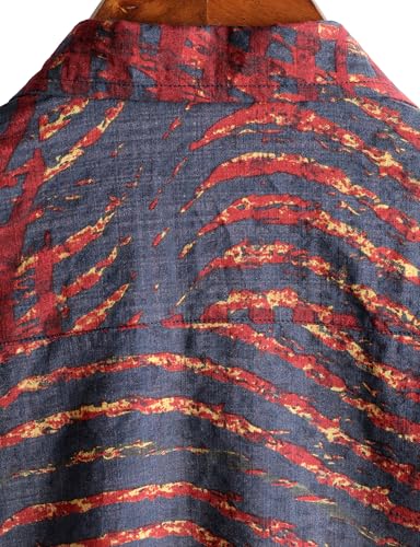 Image of VATPAVE Mens Casual Hawaiian Floral Shirts Short Sleeve Button Down Tropical Shirts Beach Summer Shirts
