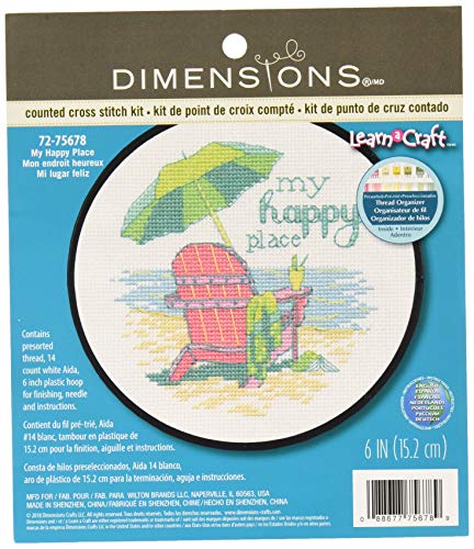 Dimensions Happy Place Counted Cross Stitch Kit