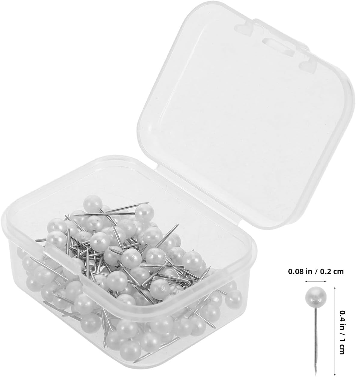 500pcs Pearl Head Straight Quilting Pins Metal Locating Corsage Pins for Sewing Embroidery DIY Craft Knitting Accessories