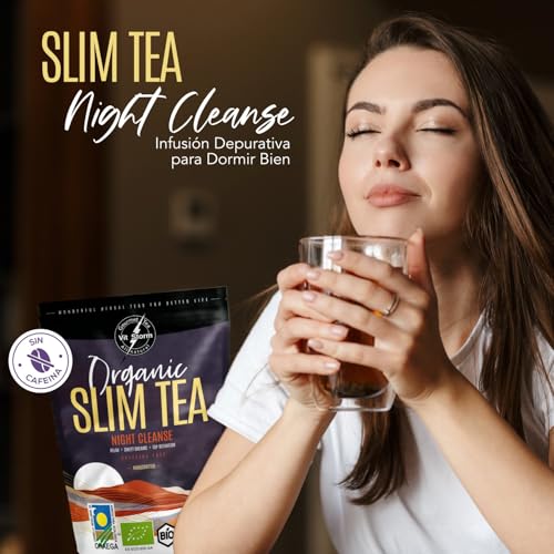 Slim Tea Detox Noche Ecológico – Té Drenante Retencion Liquidos, Anticelulitico – Rooibos, Valeriana, Hinojo, Anis Estrellado, Cardamomo – Infusion Digestiva Gourmet a Granel 100g VITSTORM® - imagen 8