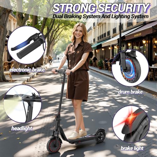Image of Aovowheel Electric Scooter for Adults, Folding E Scooter Commuting Scooters
