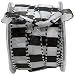 May Arts 1/2-Inch Wide Ribbon, Black and White Squares