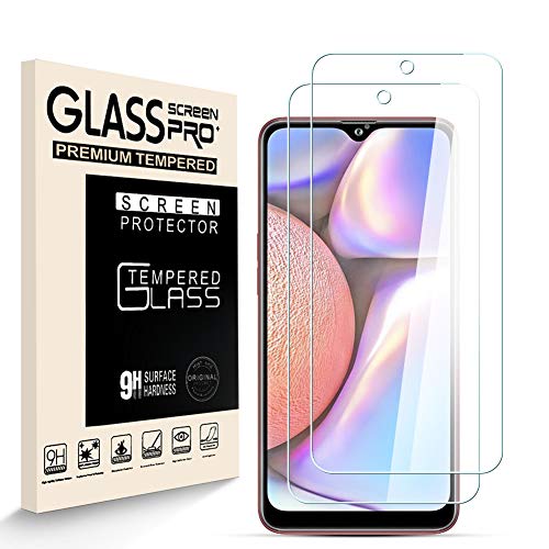 HJX Verre Trempé pour Samsung Galaxy A10S Protecteur D'écran [2 pièces], Dureté 9H, 2.5D Haute Définition, sans Bulle, Résistant à la Rayure Film Protecteur pour Samsung Galaxy A10S