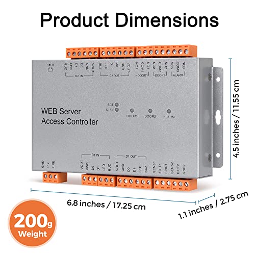 Snapklik.com : 2 Doors Access Control System Core Control Components ...