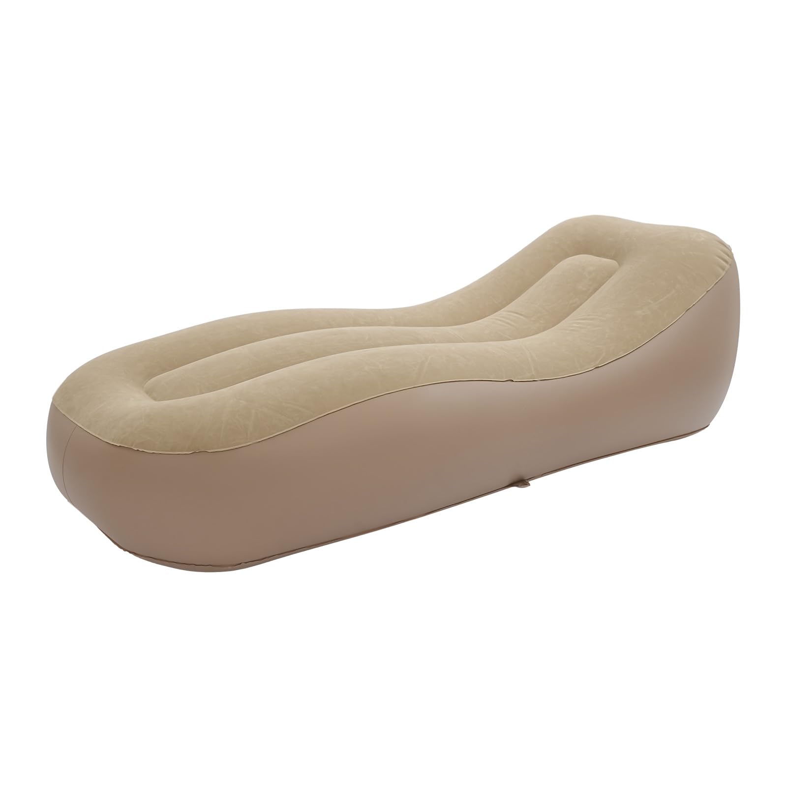 Tragbar Aufblasbare Liege & Sofa, Wasserdicht Faltbar Luftsofa Camping Luftsessel mit Eingebauter Pumpe für Outdoor, Strandpartys & Garten, perfekt für Reisen & Picknicks (B)