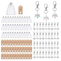 Engel anhänger,36 Stück kleine schutzengel,Schutzengel anhänger + Organzatasche + gelbe Lederkartei,Engelanhänger,Für Hochzeitsgeschenk, Geburtstagsgeschenk, Gastgeschenk Engel anhänger klein