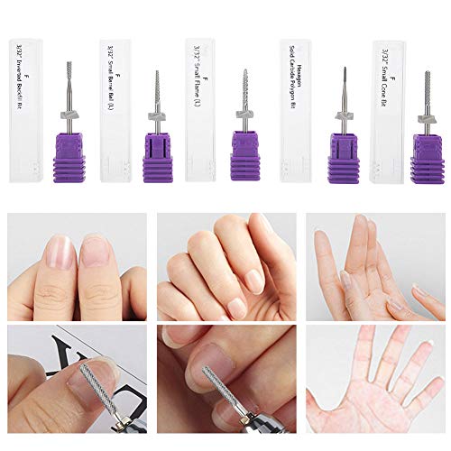 Set de 5 Puntas de Taladro para Uñas de Acero Tungsteno miniatura 7
