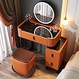 【Bien organisé】 : Le plateau en verre trempé permet de visualiser clairement les objets rangés, vous évitant ainsi de les chercher. Un grand tiroir de rangement, un tiroir compartimenté et des grilles de différentes tailles permettent de classer facilement vos produits cosmétiques, fournitures de bureau, cahiers et feuilles de papier grand format. Pratique et bien organisé, ce rangement vous permet de garder vos affaires en ordre.