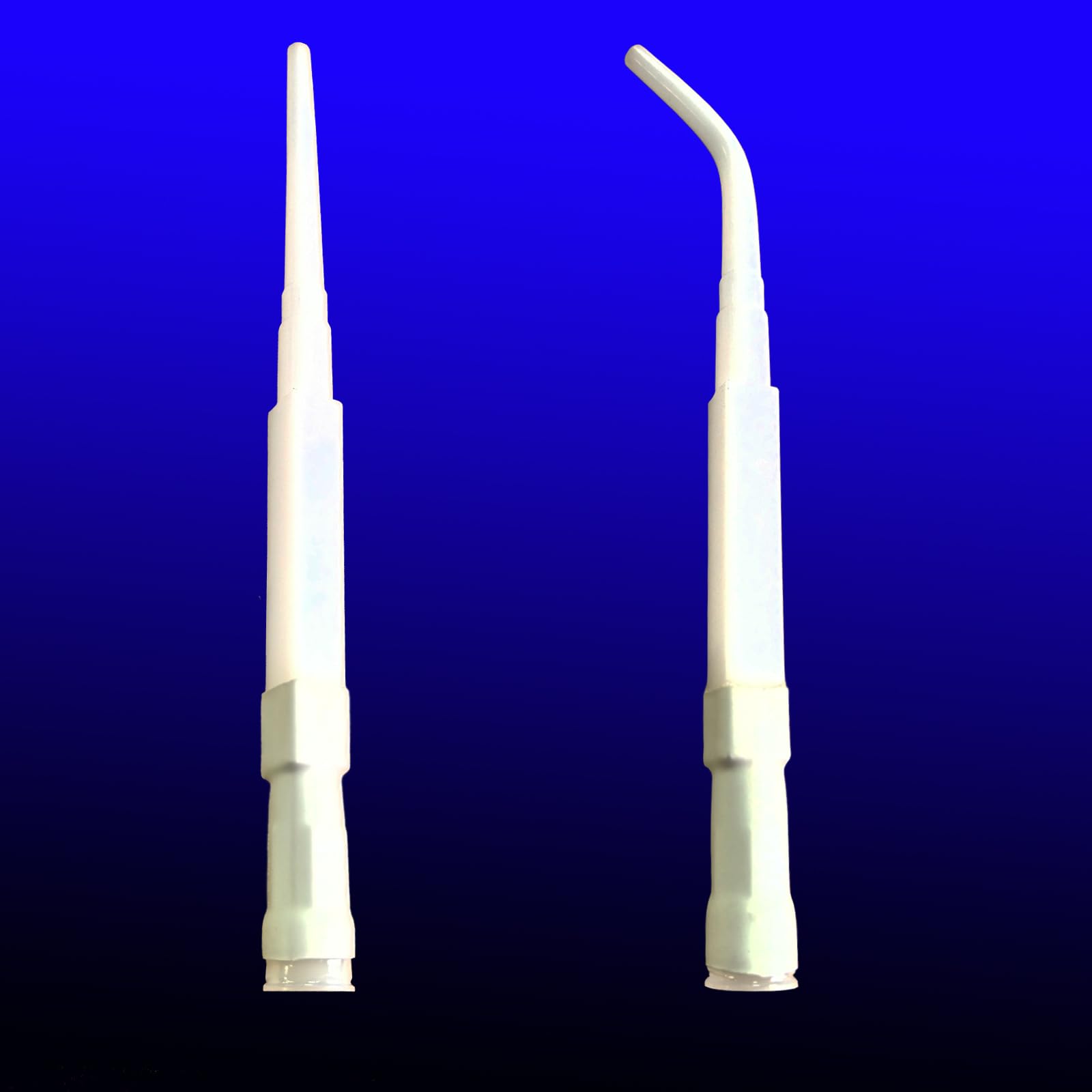 Anzhuo Men's White Caulking Nozzle Of Caulking Gun, Curved Caulking Nozzle Applicator, Replacet Extension Tool Used In Construction, (2 Pieces, One Straight One Bend)