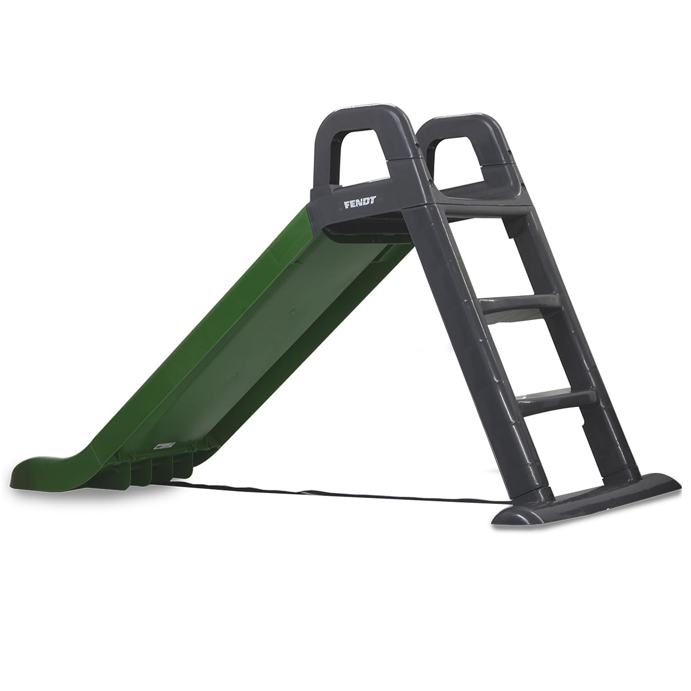 JAMARA 460354 - Tobogán Fendt - De plástico Resistente, caño Antideslizante para aterrizajes Suaves, escalones Anchos y Asas de Seguridad, Correa de estabilización, Color Verde