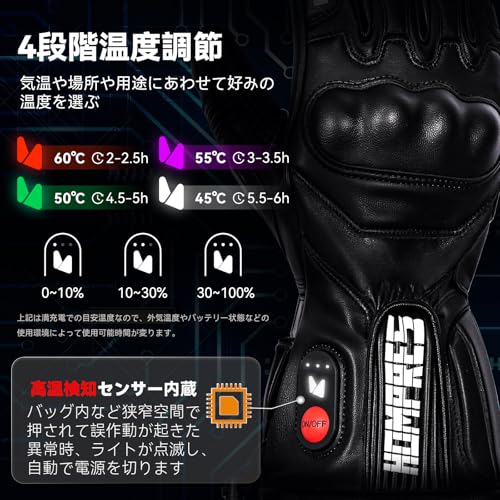 Amazon.co.jp: HOMPRES: 電熱グローブ