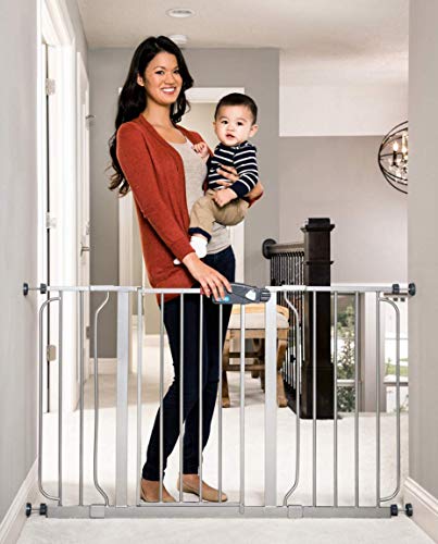 Regalo Easy Step 49-Inch Extra Wide Baby Gate, Includes 4-Inch and 12-Inch Extension