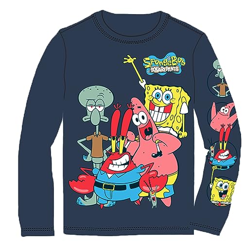 Spongebob Squarepants Little & Big Boys Long Sleeve Shirt
