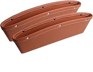 CIYODO 2 Pçs Assentos De Carro Enchimento De Assento De Carro Bolso Organizador De Enchimento De Assento De Carro À Prova De Vazamento Saco De Enchimento Marrom Enchimento De Assento De