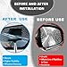 Couslcd Side Mirror Squeegee, 2 PCS Car Mirror Squeegee, Retractable Car Rearview Mirror Wiper for All Vehicles, Vehicle Accessories Universal for SUV Truck RV (Black)