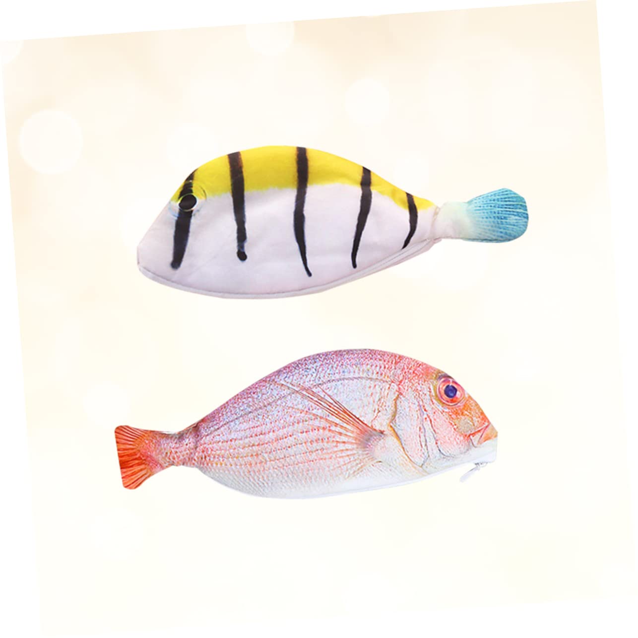 Tofficu 6pezzi Borsa Porta Matite Multifunzionale Forma Di Pesce Da Astuccio Per Scuola e Monete Materiale Resistente e Lavabile Design Elegante e Pratico