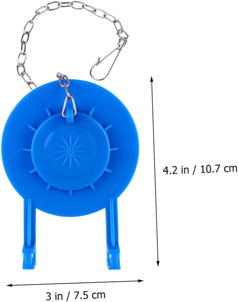 2Pcs PVC Toilet Bowl Flapper for Leaking Tanks, Universal Blue | Easy Installation, Water Saving Replacement, Sturdy PVC Construction, Compatible Standard Toilet Tanks