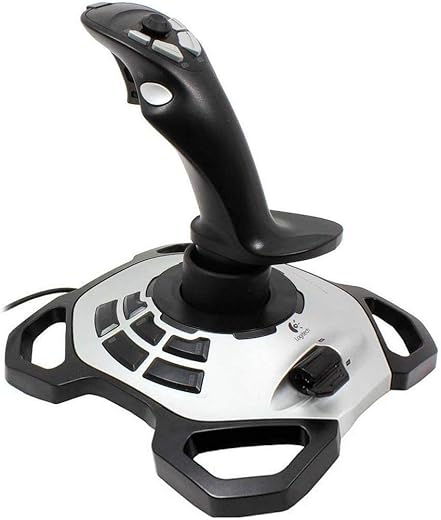 Logitech G Logitech Extreme 3D Pro Joystick PlayStation Black Silver Gaming Accessories (Joystick, PlayStation, Wired, USB 1.1)