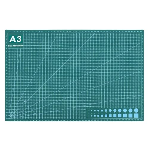 A3 Cutting Mat Self Healing Cutting Mat A3 for Sewing Crafts Hobby Fabric Precision Scrapbooking Project(Green)