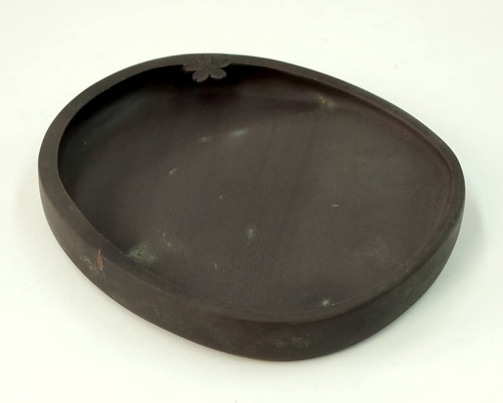 Amazon | 端渓 麻子坑 桜一輪硯 5.0吋 | 硯 | 文房具・オフィス用品