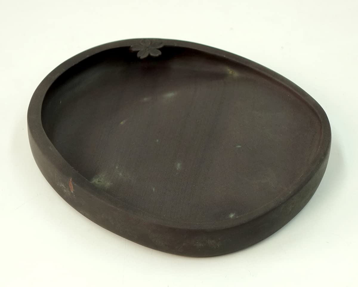 Amazon | 端渓 麻子坑 桜一輪硯 5.0吋 | 硯 | 文房具・オフィス用品