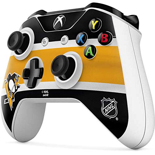 Skinit Decal Gaming Skin Compatible with Xbox One S Controller - Officially Licensed NHL Pittsburgh Penguins Jersey Design