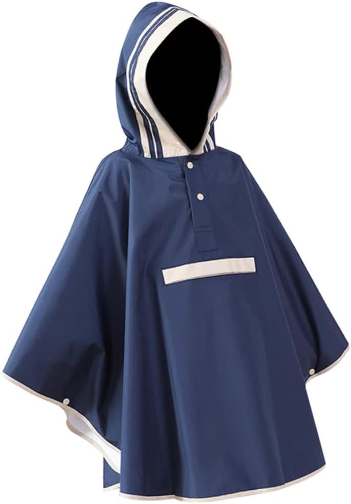VALICLUD Rain Jacket Children Rainwear Kid Rain Cover Poncho Hooded Rainwear Rain Suit Punchos Rain