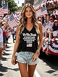 American Flag Tank Tops 250 Anniversary Shirt for Women 4th of July Shirts Summer Sleeveless V-Neck Patriotic Tees