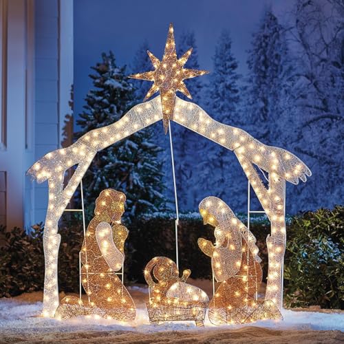 BrylaneHome Crystal Splendor Outdoor Scene